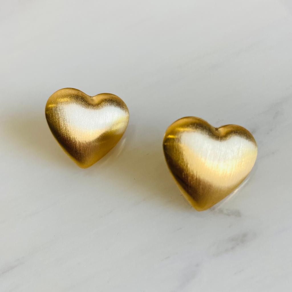 Heart shaped deals ear studs