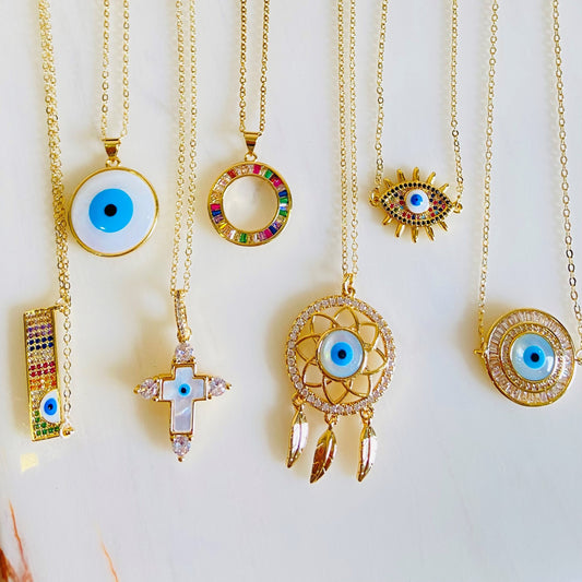 Waterproof Evil Eye Necklace In 2023