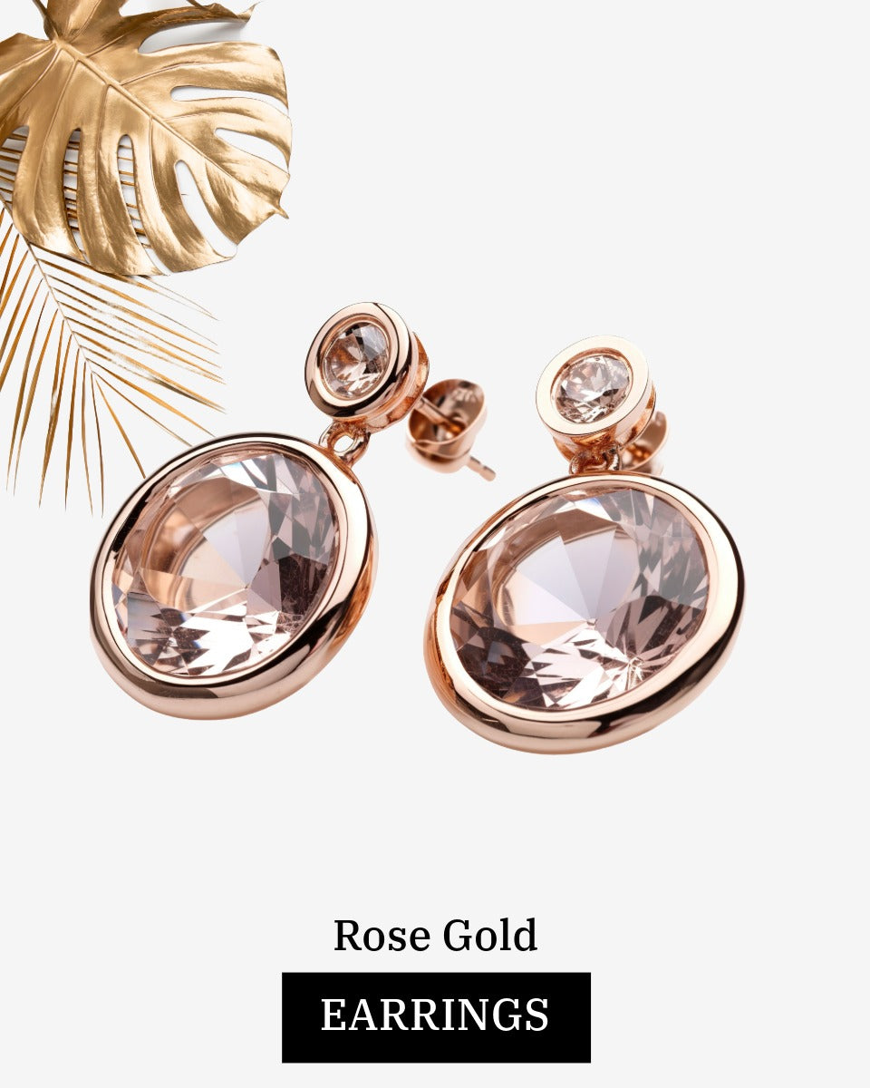 rose gold earrings