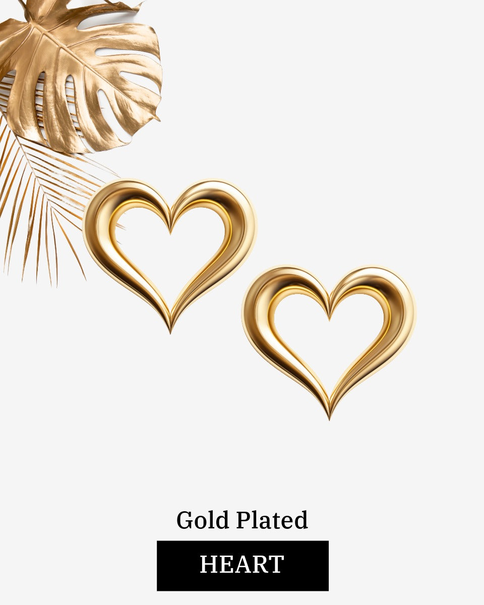 Gold Plated Heart Jewellery