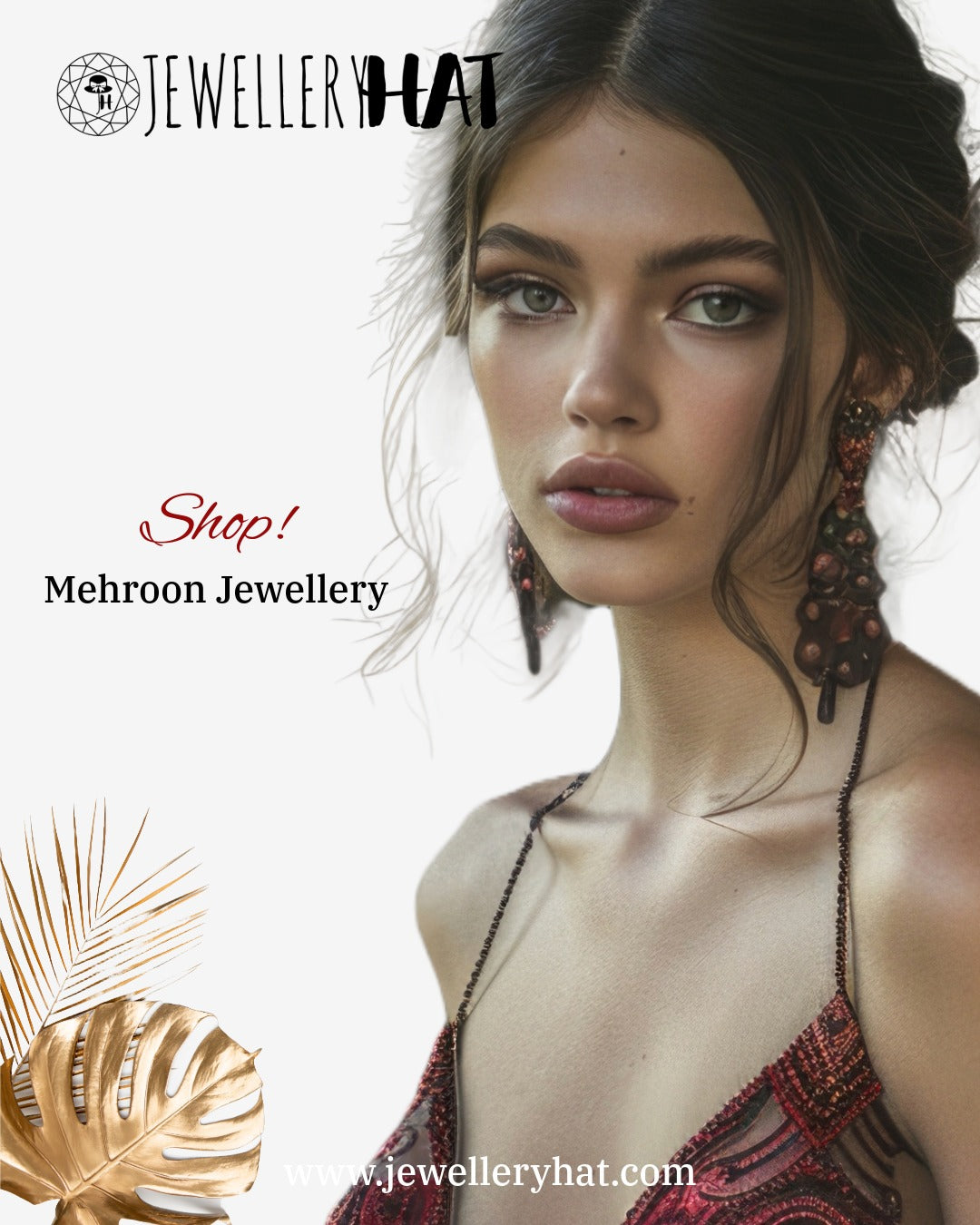 mehroon / marron colour jewellery