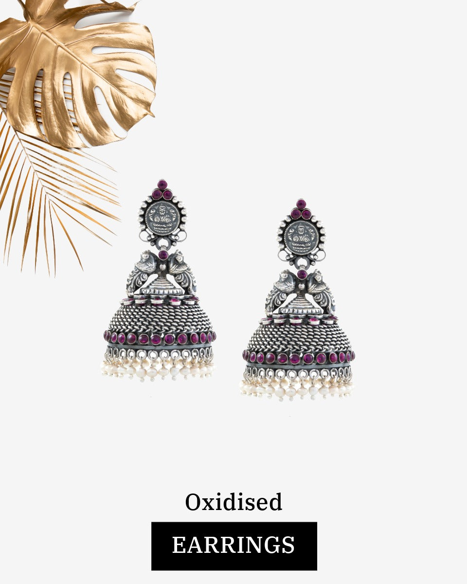 oxidised earrings