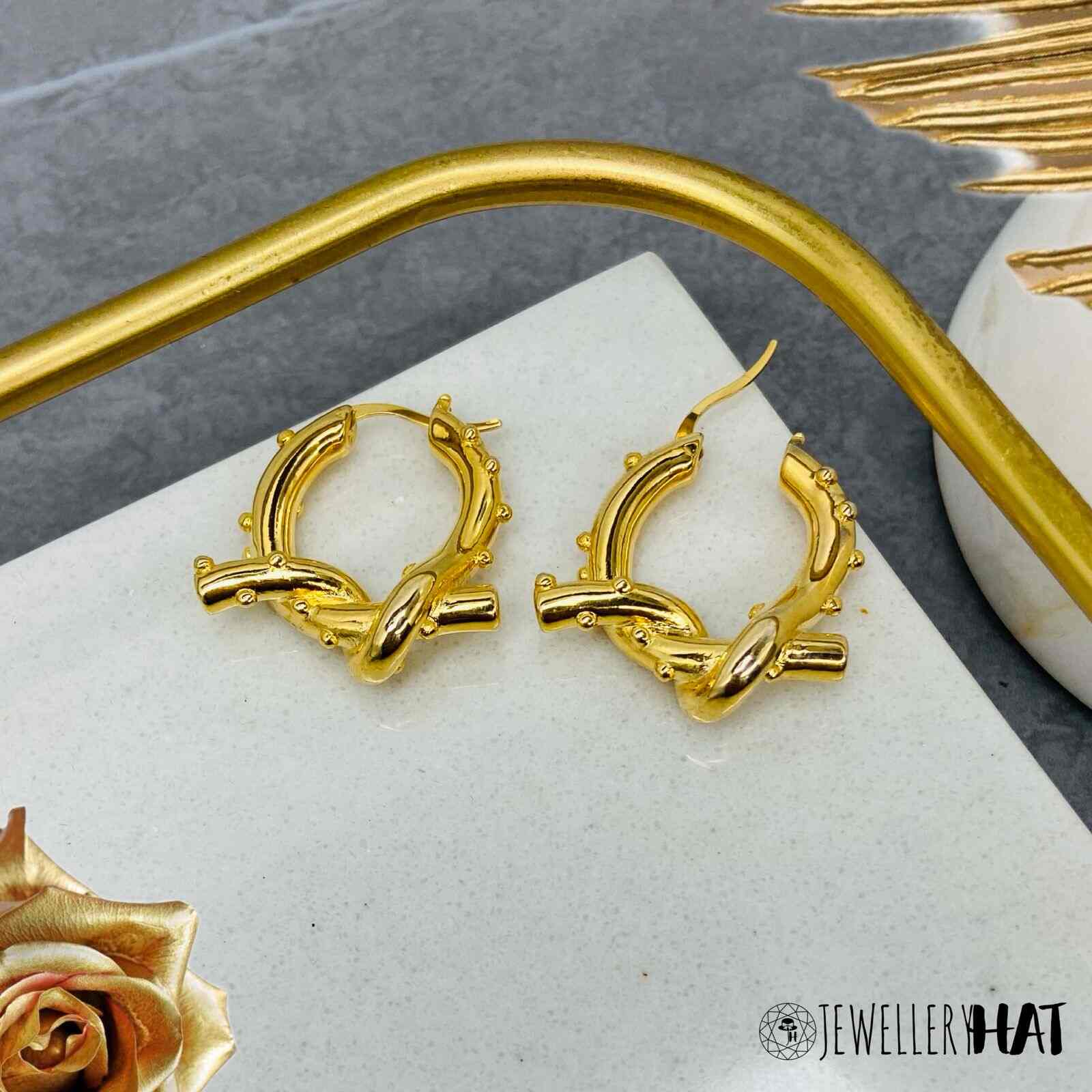 1 Gram Gold Earrings Fake