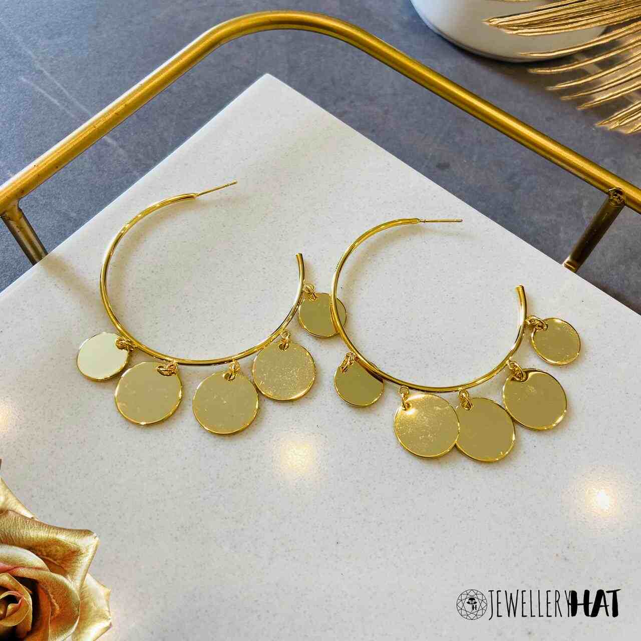 Artificial Earrings Gold