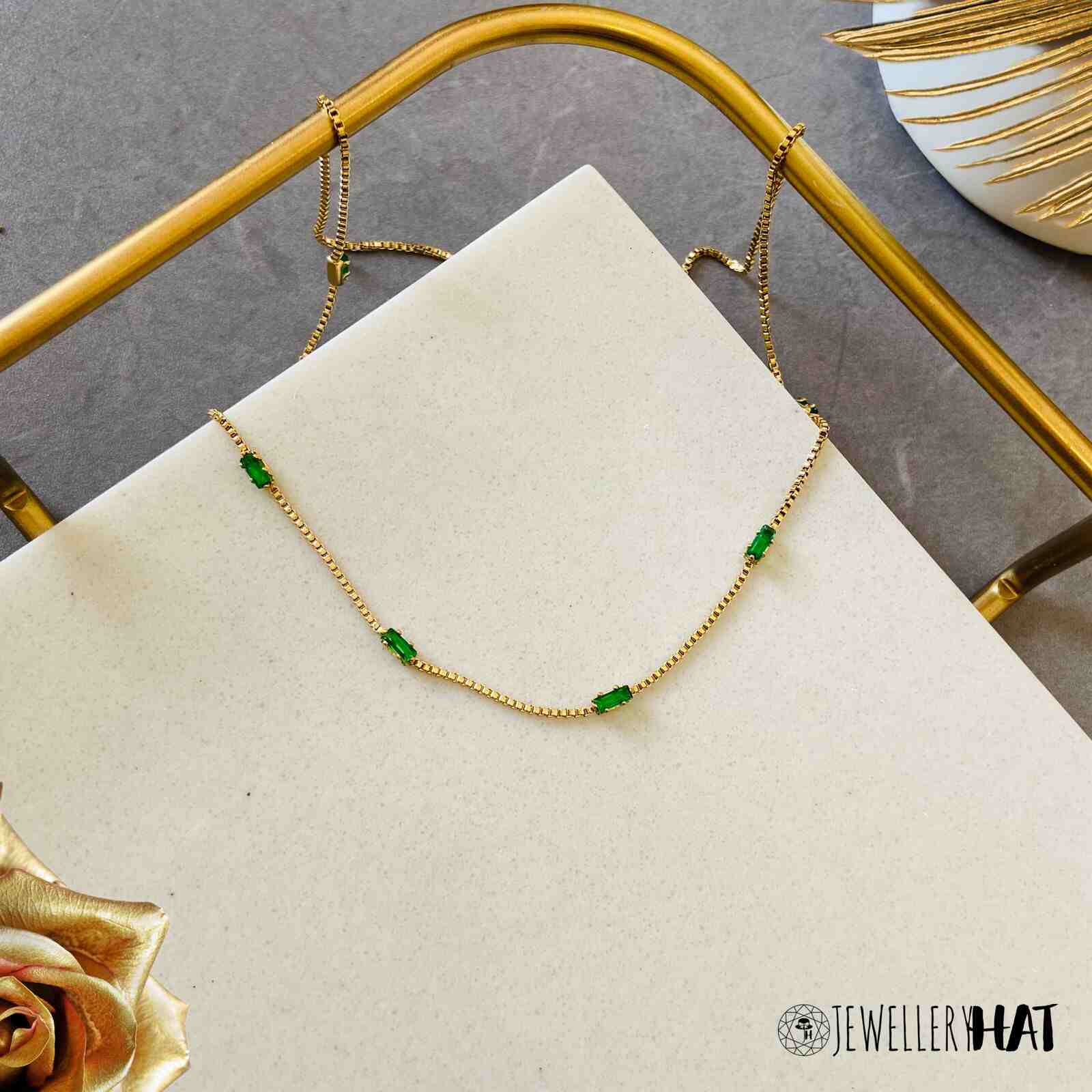 Artificial Emerald Necklace