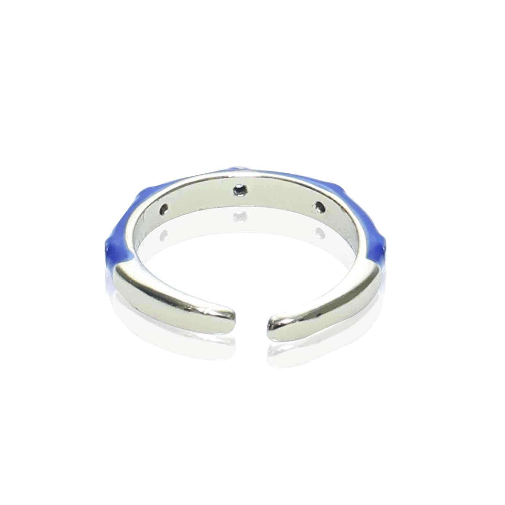 Artificial Rings for Ladies | Blue Gold Ring | Gold Plated Artificial Ring for Women | Artificial Jewellery