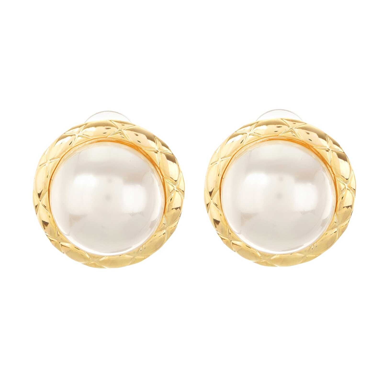 Big Pearl Stud Earrings | Western Jewellery | Anti Tarnish Jewellery | Light Weight