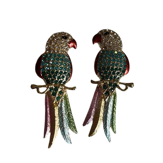 Bird Earrings | Earrings Bird | Bird Studs | Rhinestone earrings