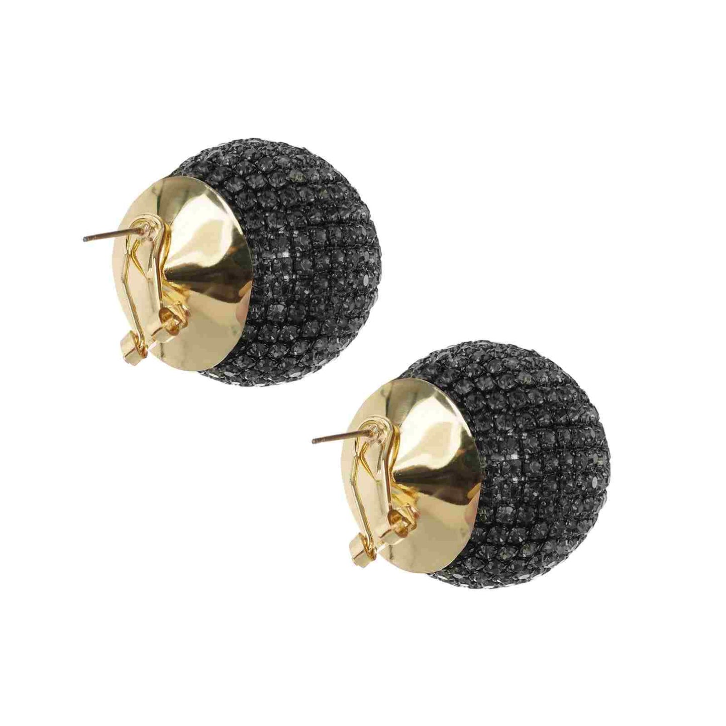 Black Stud Earrings | Artificial Jewellery | Waterproof Jewellery | Premium Quality