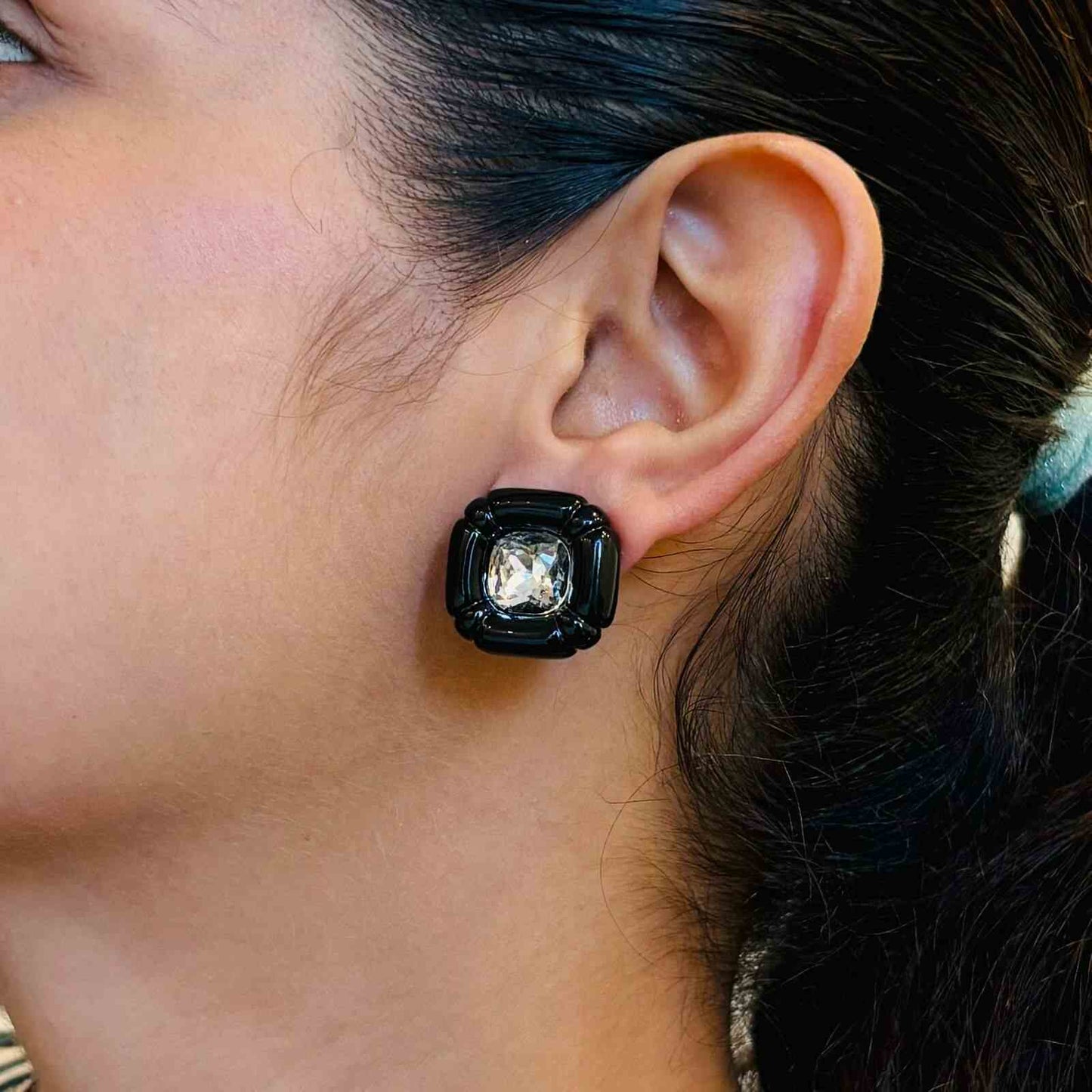 Black Colour Earrings