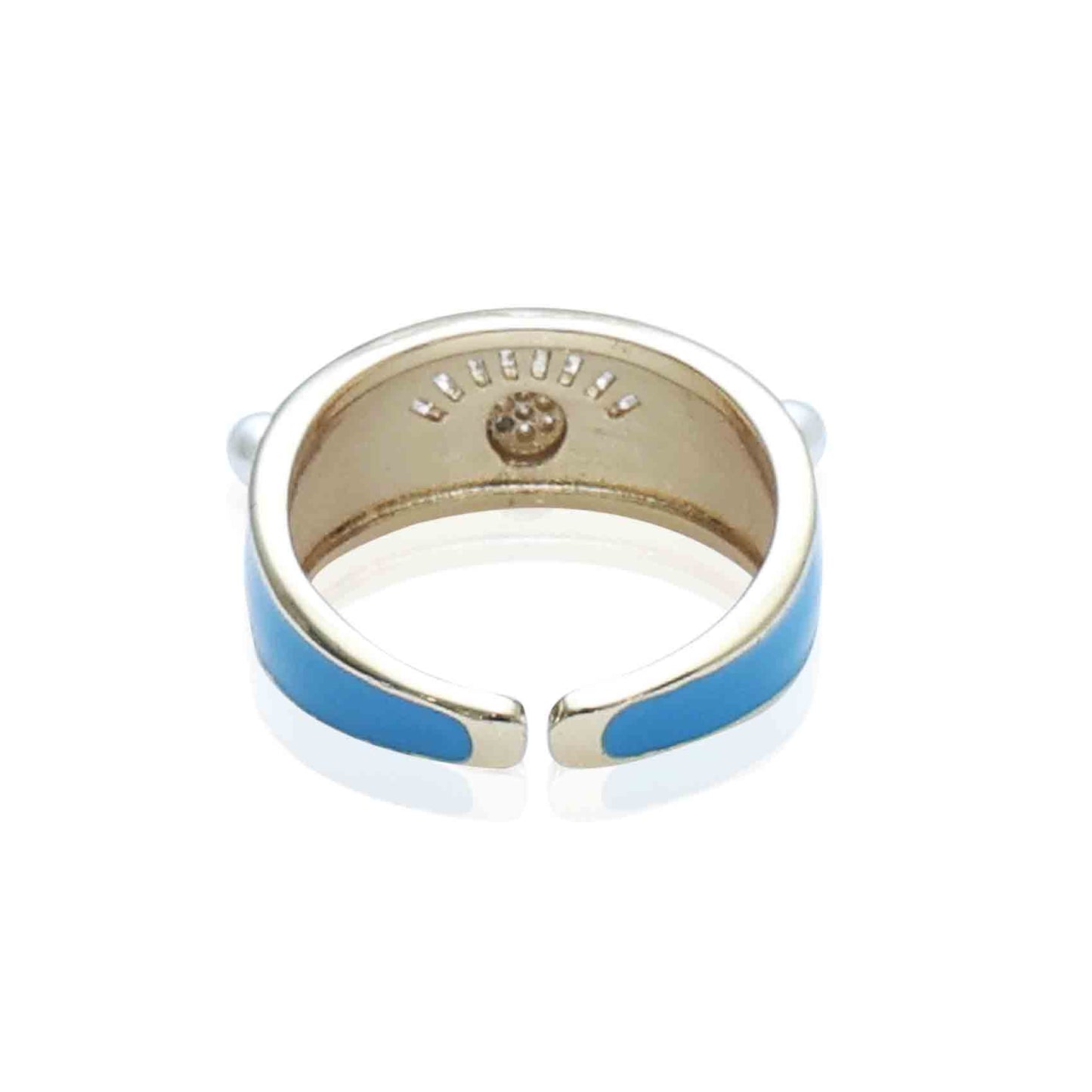 Blue Eye Ring | Blue Rings | Gold Plated Blue Eye Ring for Women | Artificial Jewellery