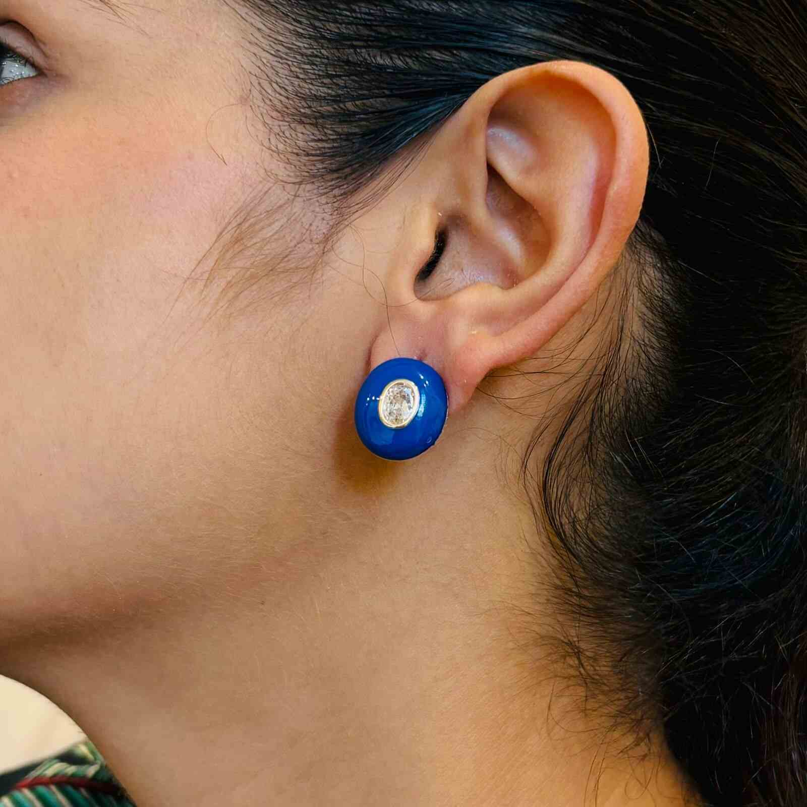 Blue Colour Earrings