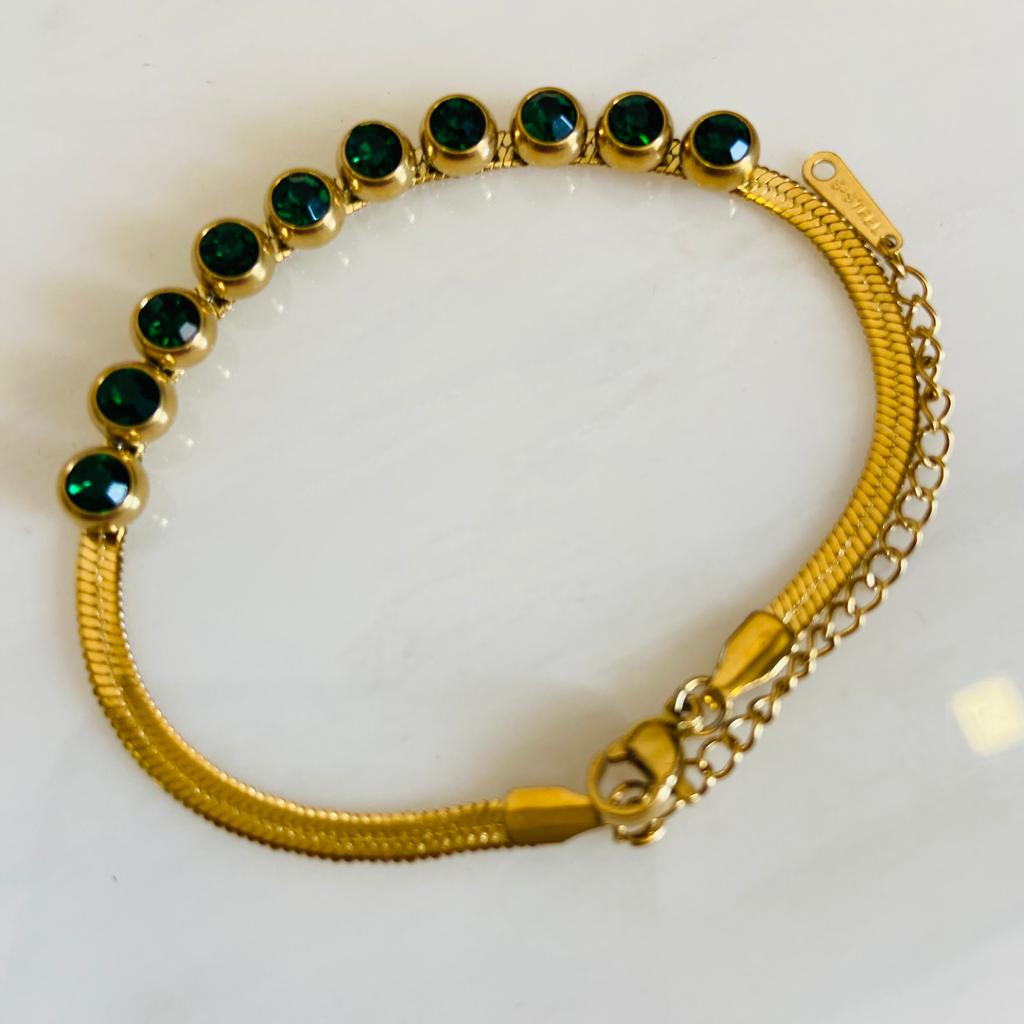 Bracelet For Women | Emerald Stones String | Fashion Jewellery | Jewellery Hat | April 2023