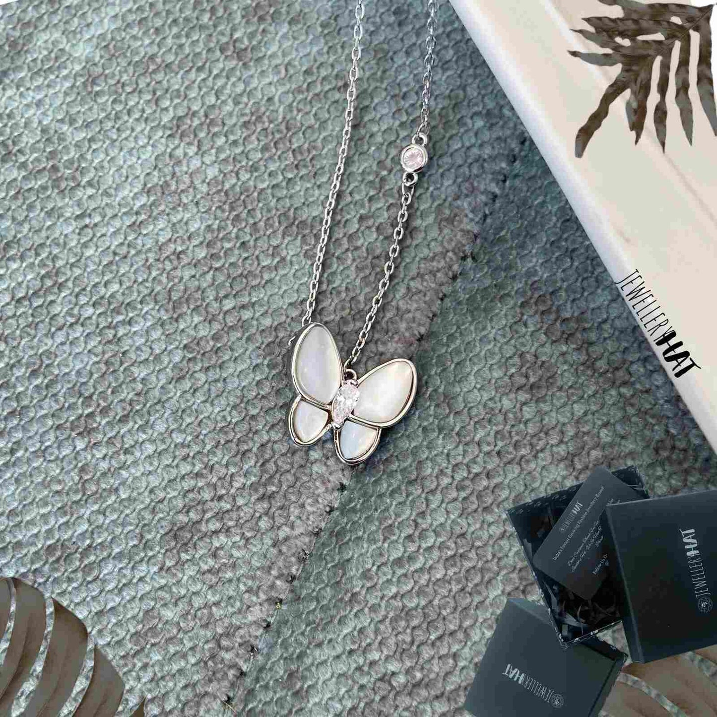 Butterfly Chain | Silver Necklace | Artificial Jewellery for Girls