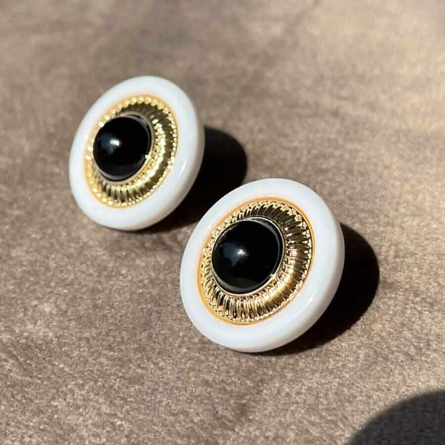 Button Earrings | Black Eye | Fashion Jewellery | Latest Earring Design 2023