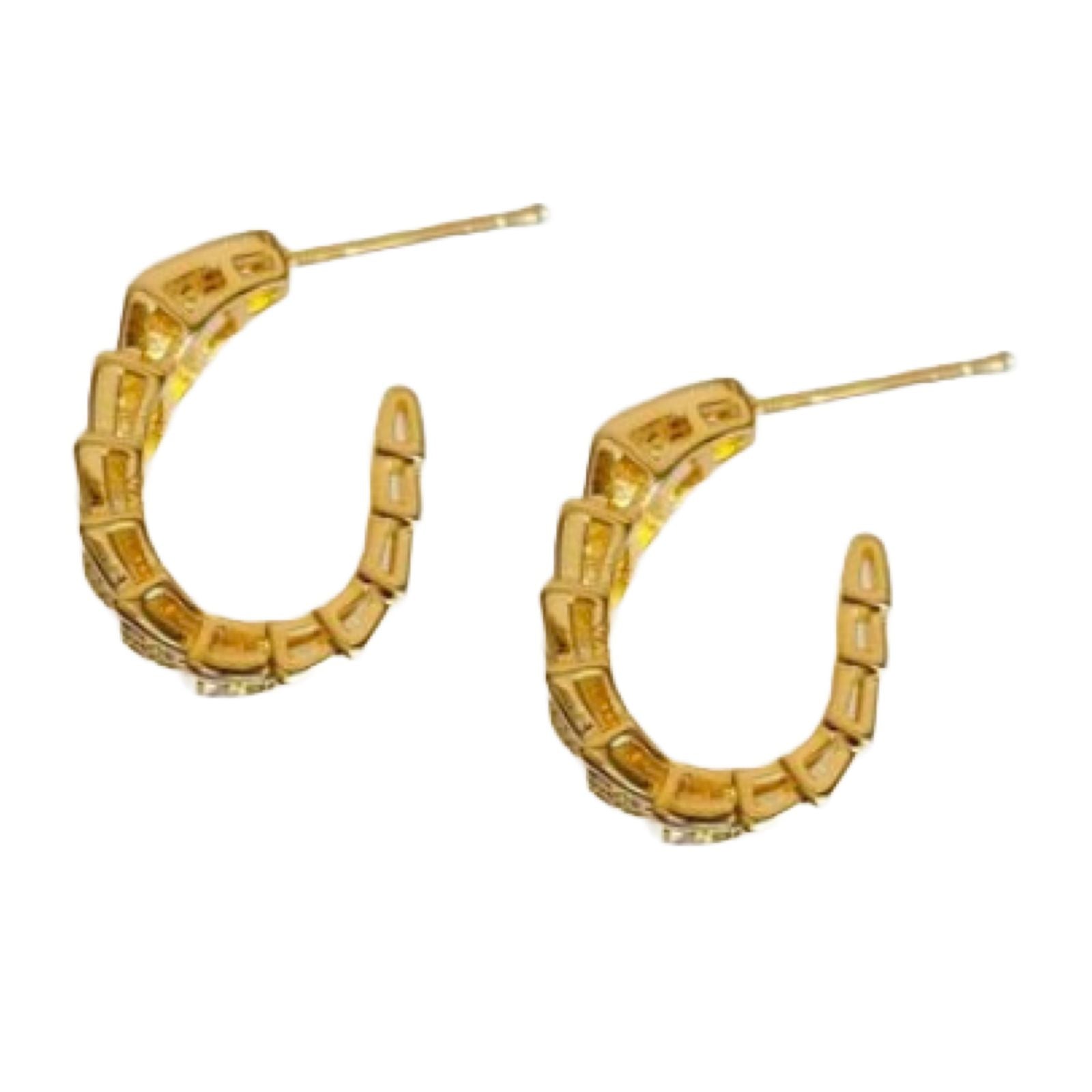 C Hoop Earrings | Western Jewellery | Waterproof Earrings | New Design