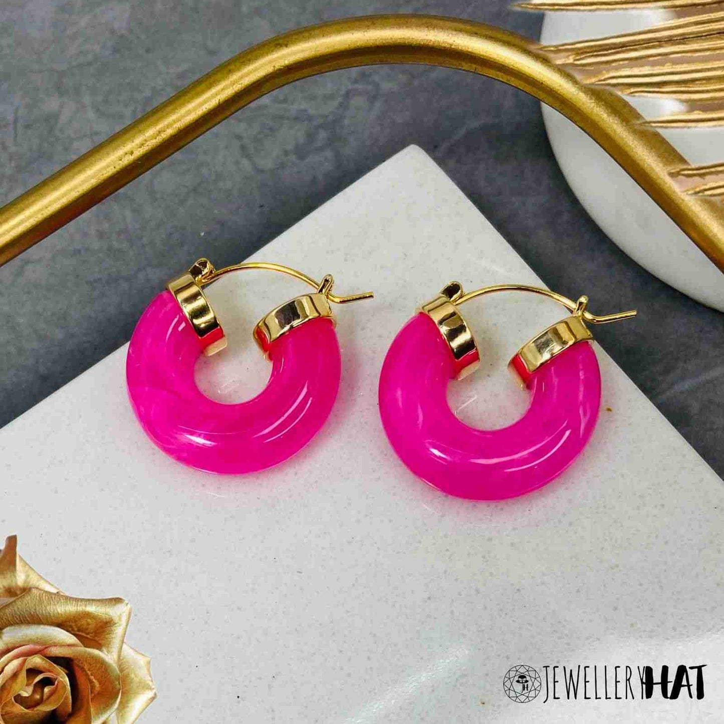 Candy Pink Earrings