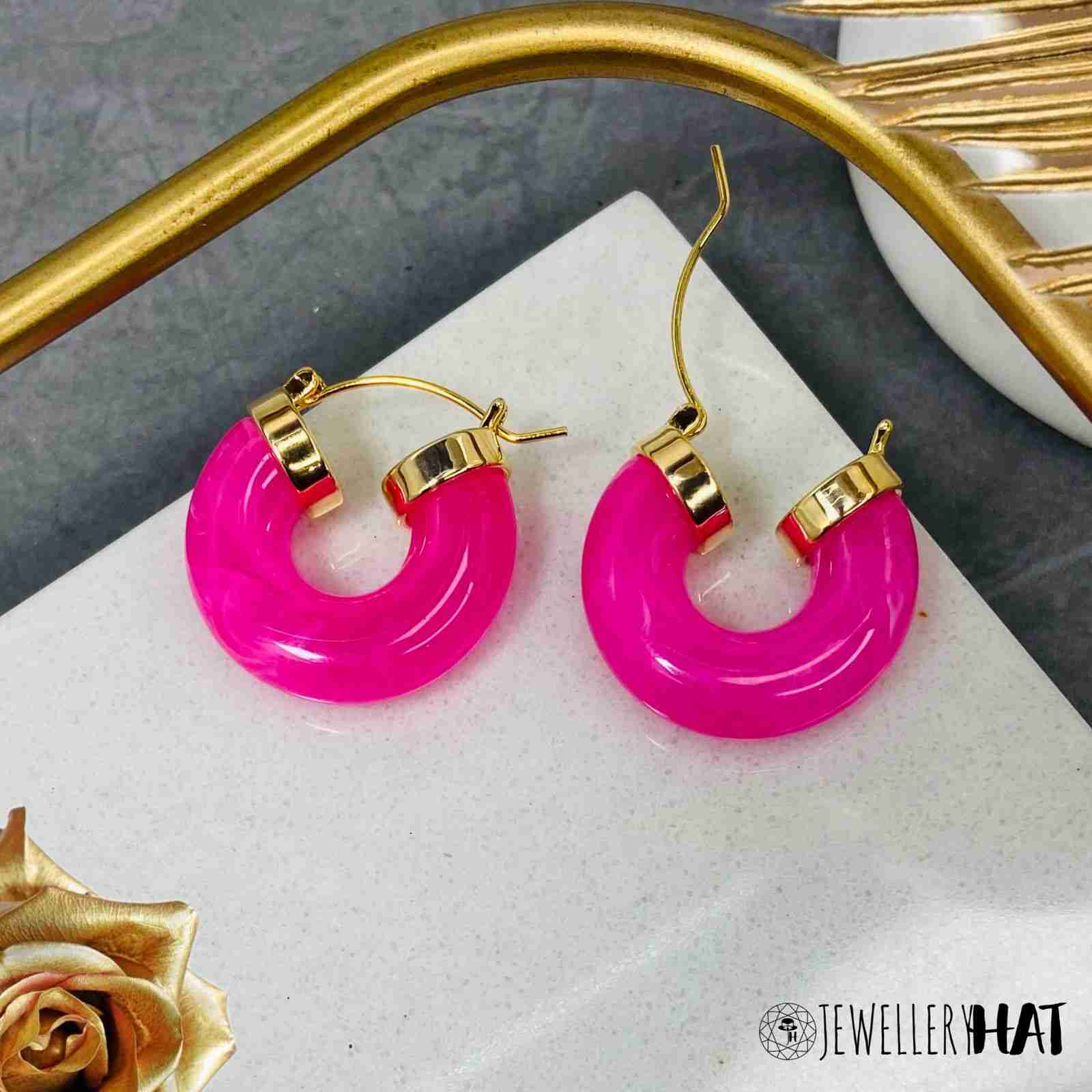 Candy Pink Earrings