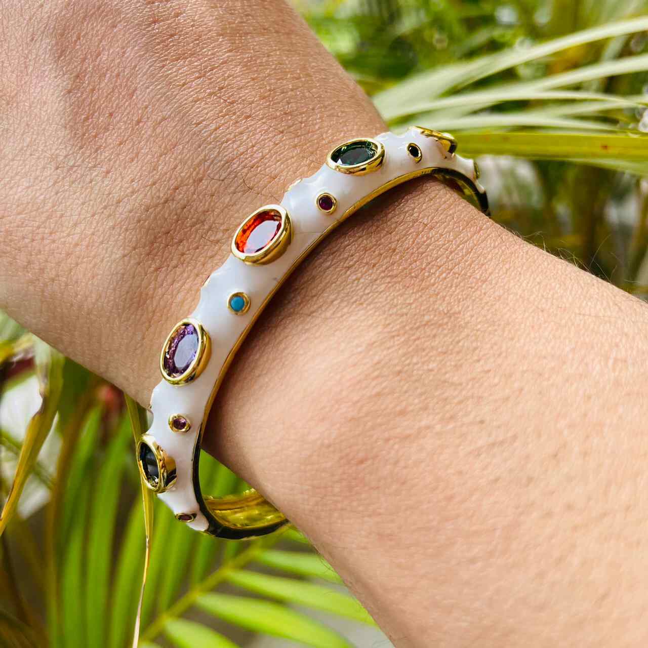 Candy Yum Yum Bracelet | Cotton White Kada