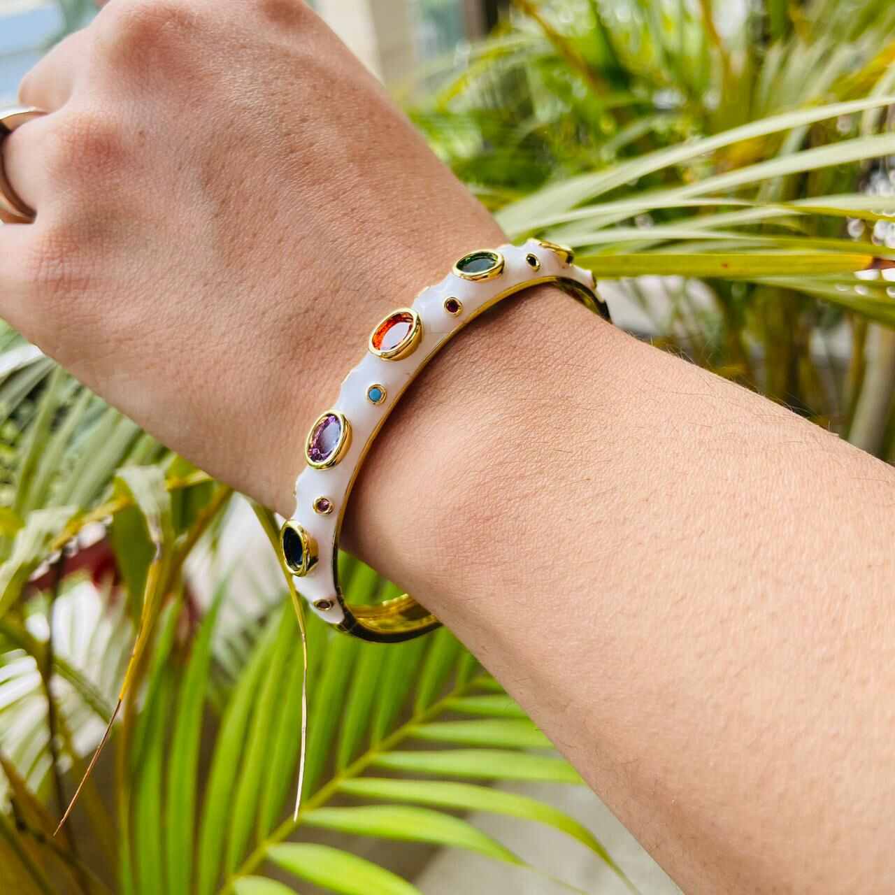 Candy Yum Yum Bracelet | Cotton White Kada