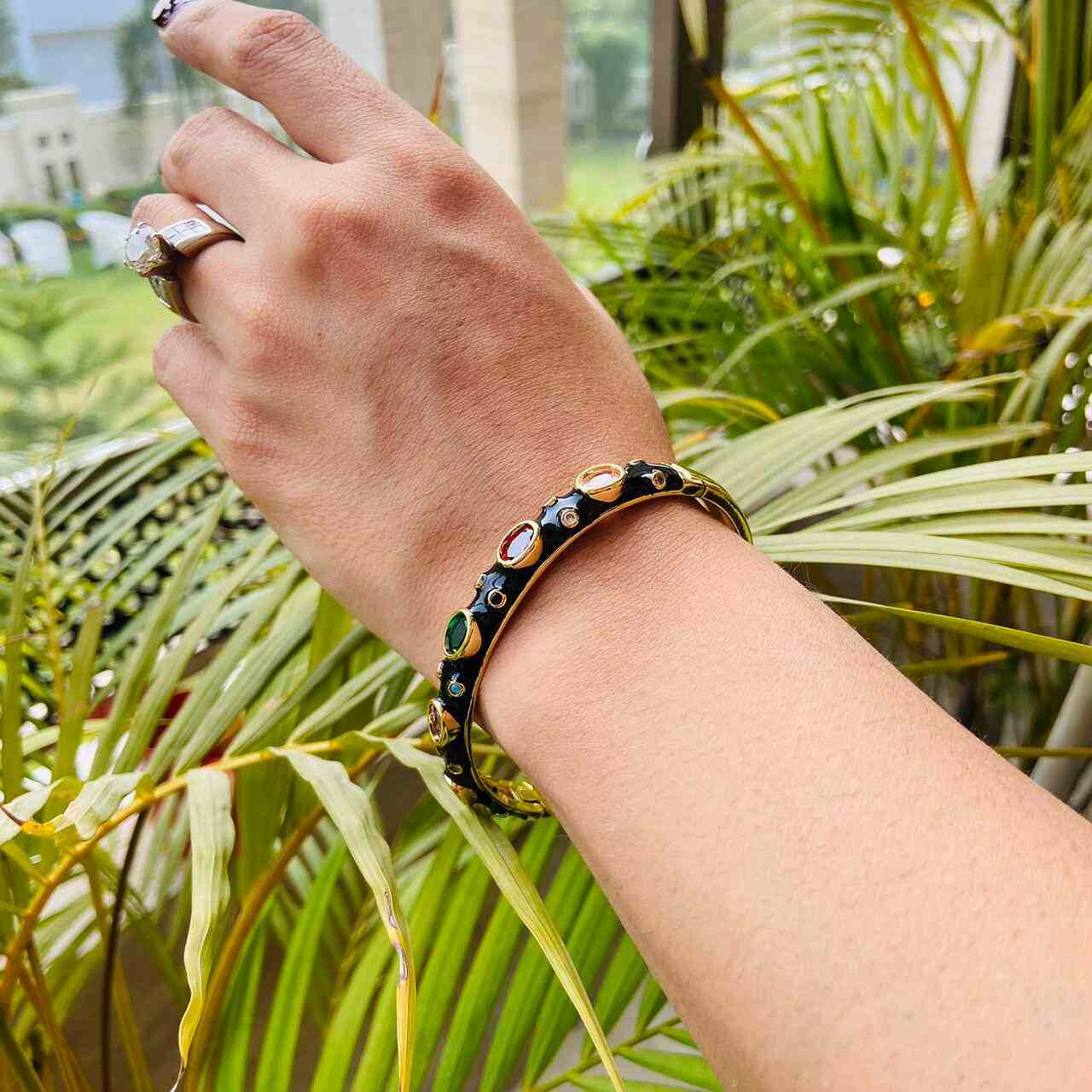 Candy Yum Yum Bracelet | Pitch Dark Black Kada