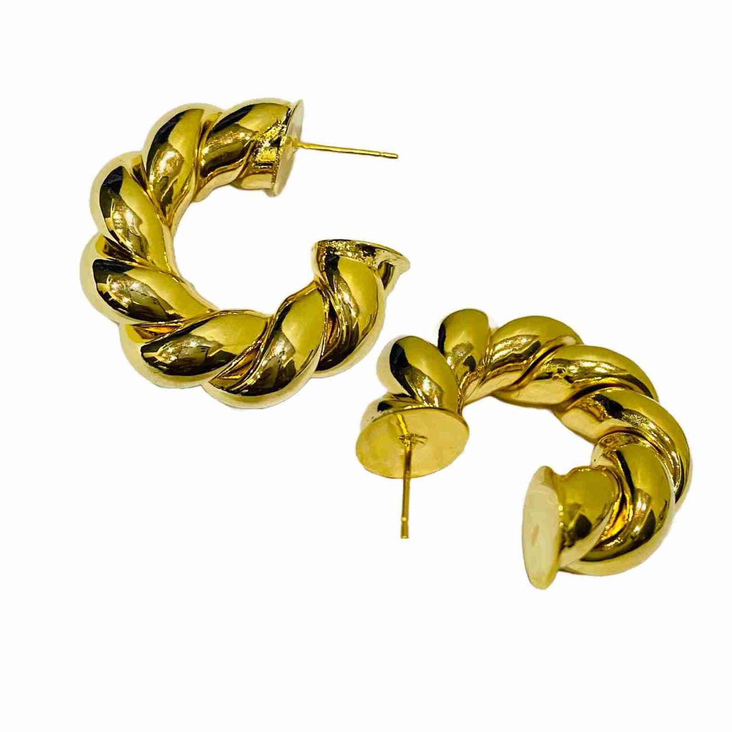Chunky Gold Hoop Earrings | Fashion Jewellery | February 2023