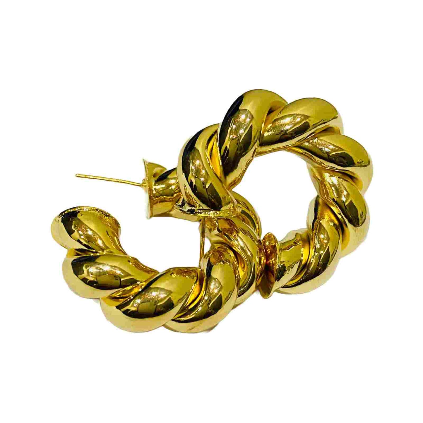 Chunky Gold Hoop Earrings | Fashion Jewellery | February 2023