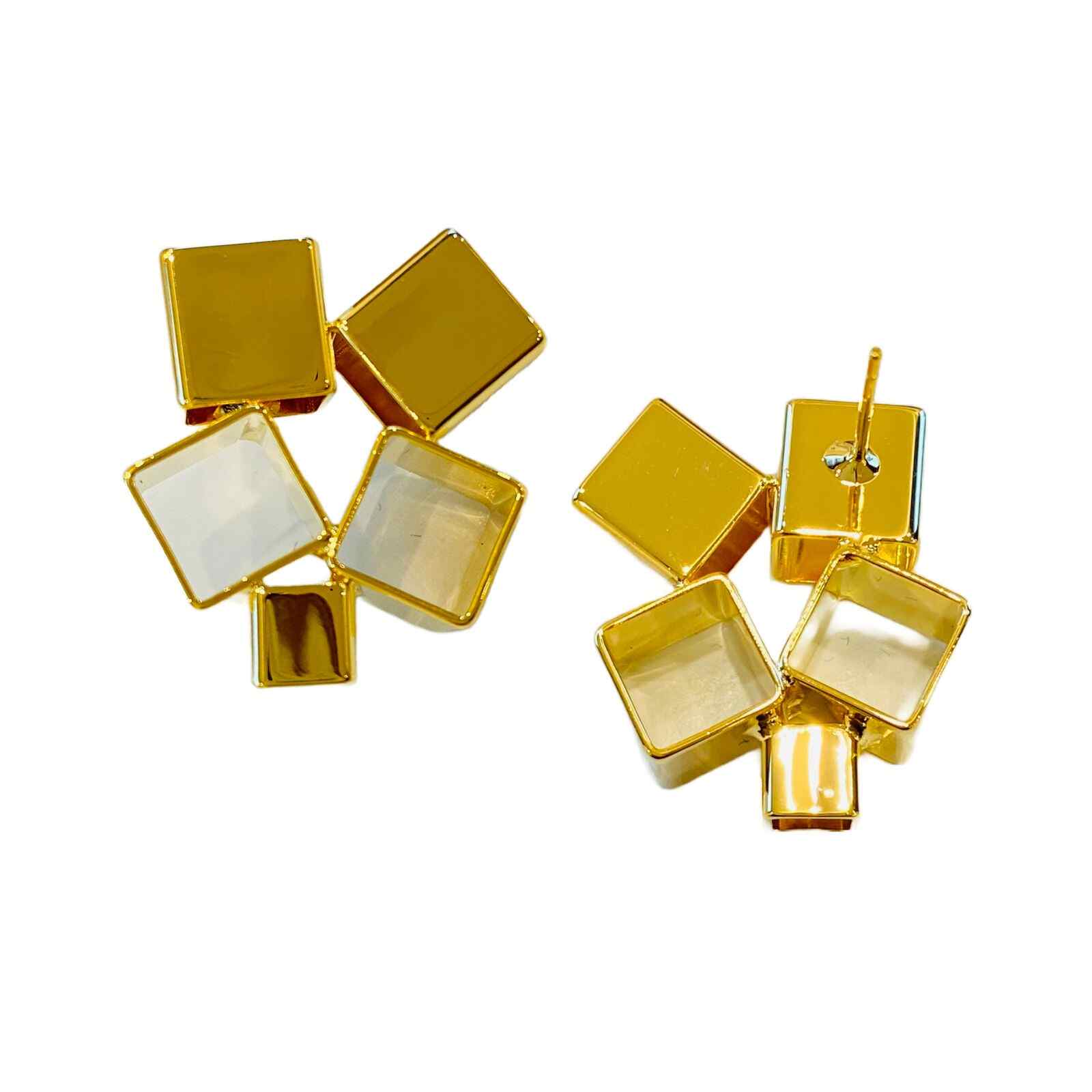 Contemporary Earrings | Gold Colour Earrings | Earrings for Girls