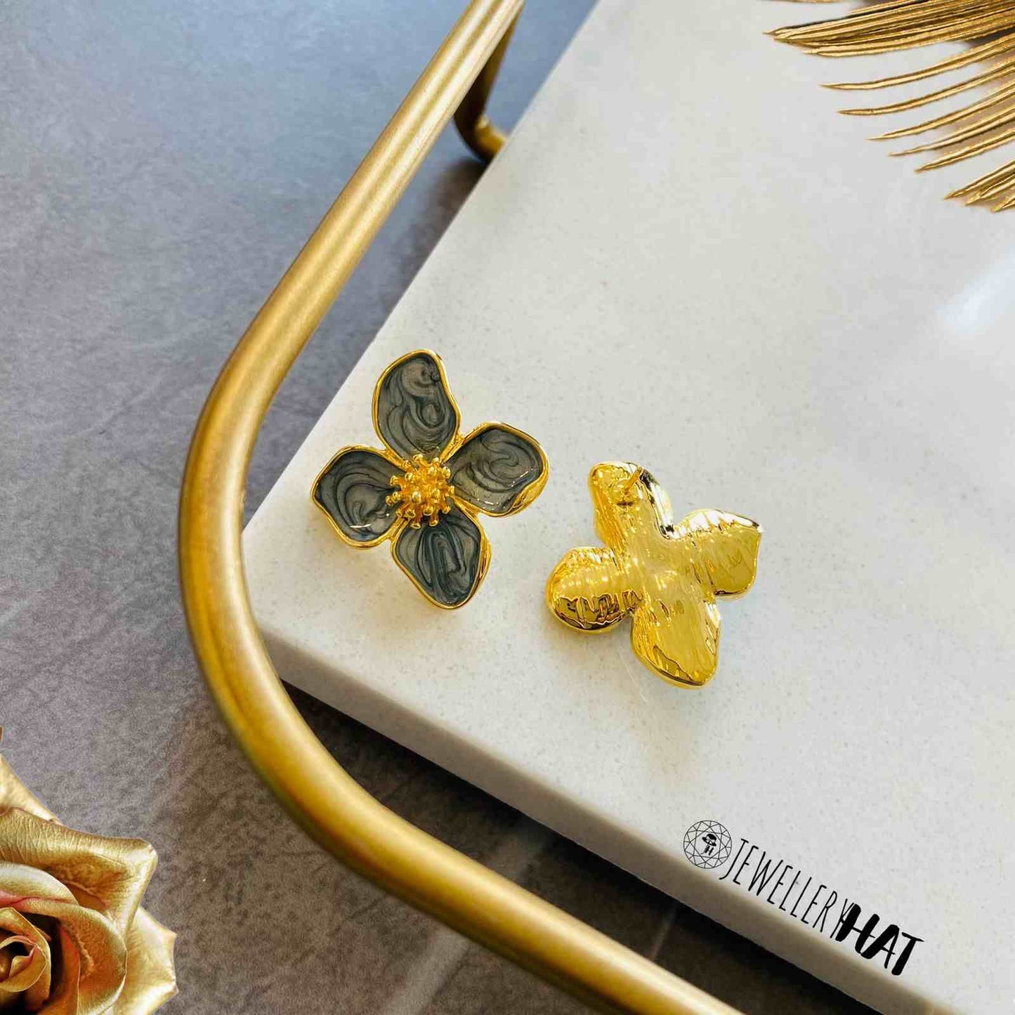 Earrings Flower Stud