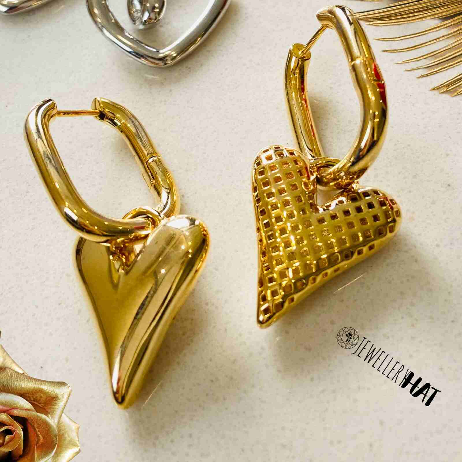 Earrings Gold Heart