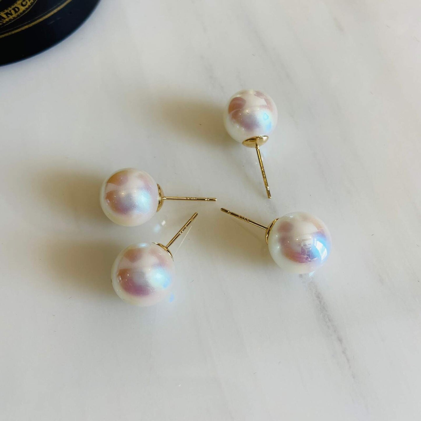 Earrings Mini Pearl Studs - Gold Plated - Premium Collection Fashion Jewellery August - September 2022 Western Jewellery