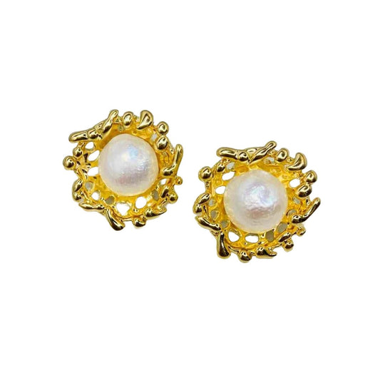 Earrings White Pearl