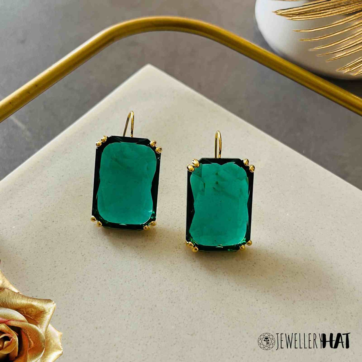 Emerald Green Earrings