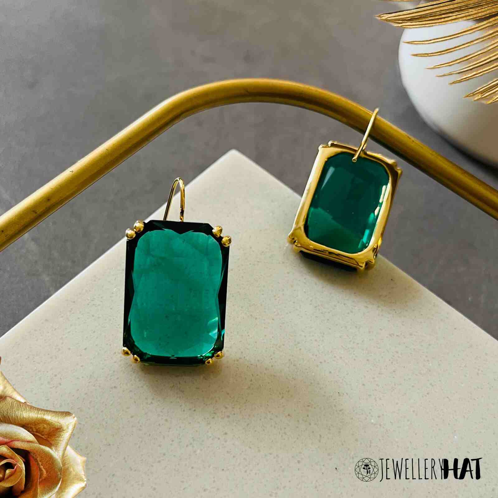 Emerald Green Earrings