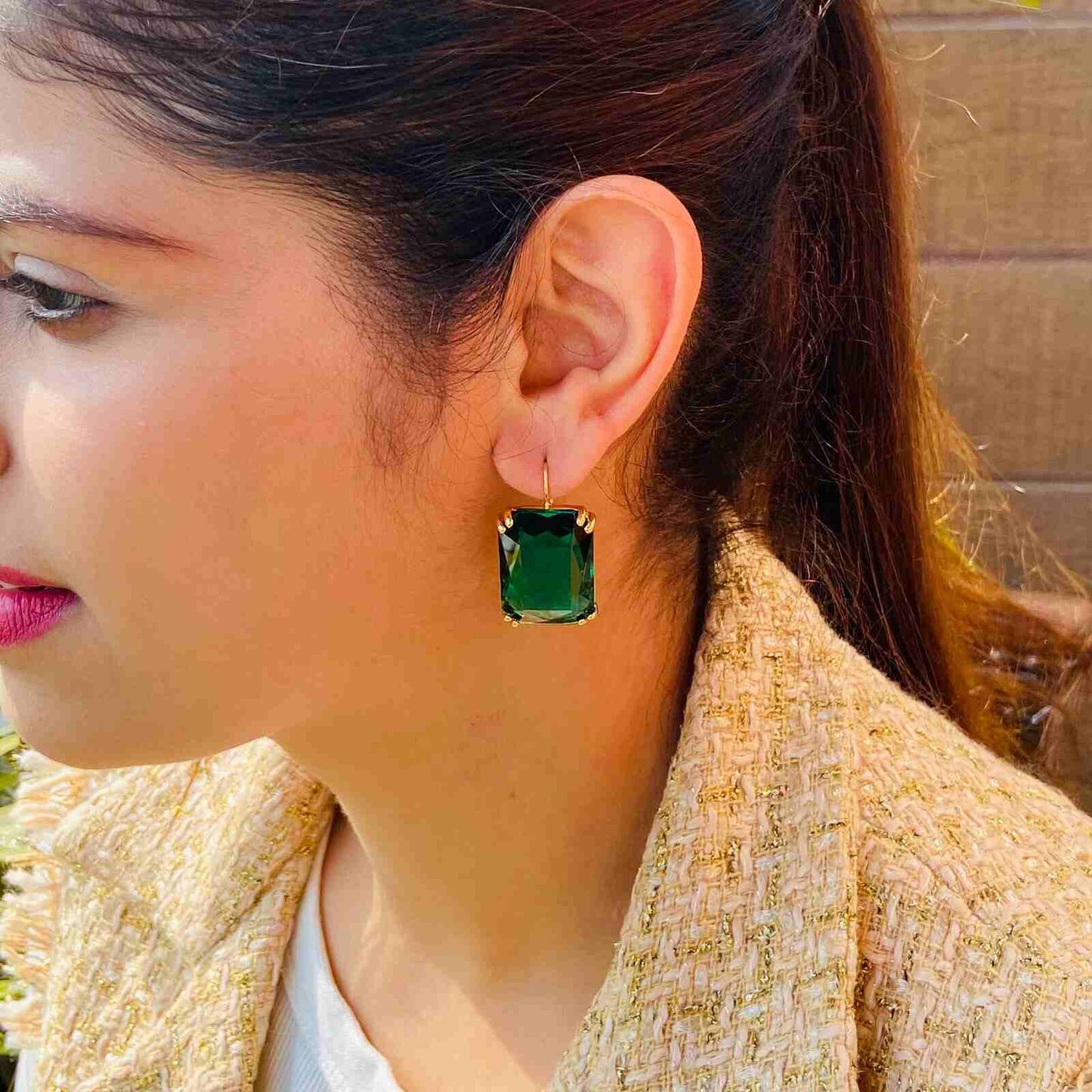 Emerald Green Earrings