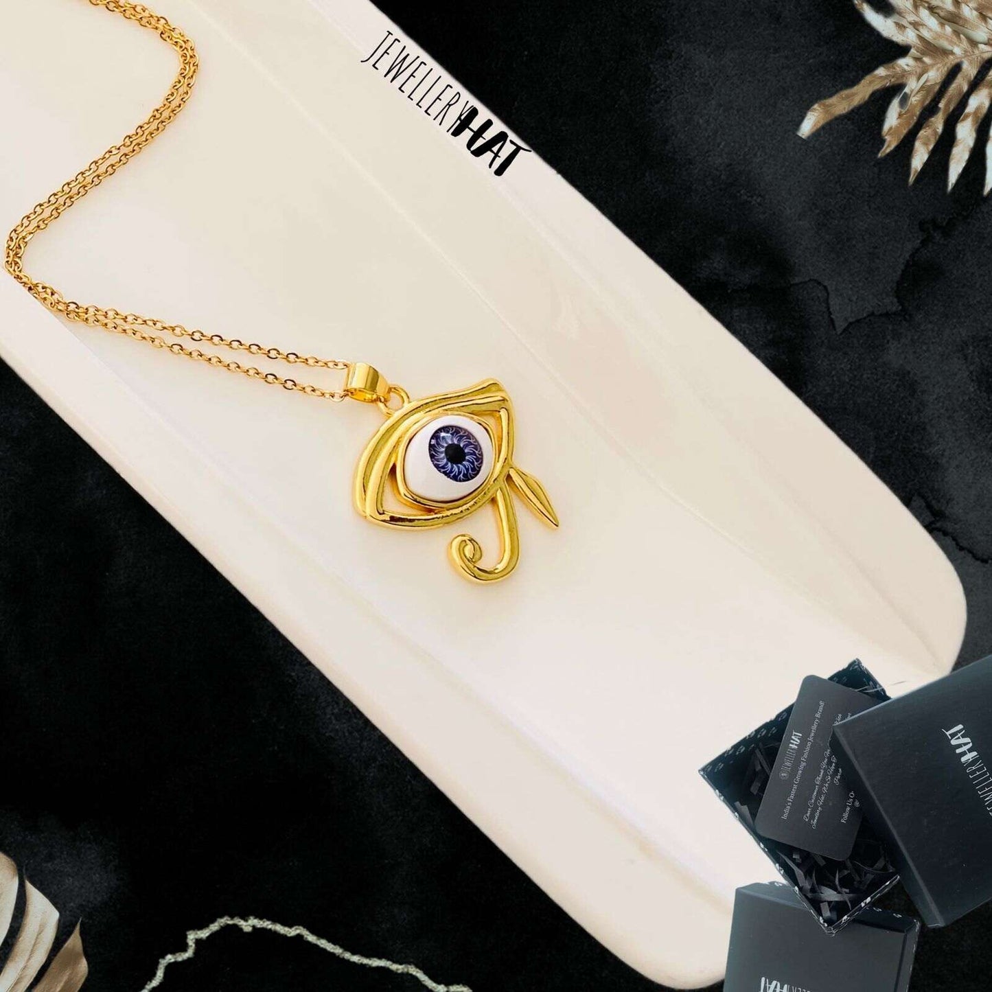 Evil Eye Necklace Gold | Gold 18k Plated | Imitation Jewellery Ladies