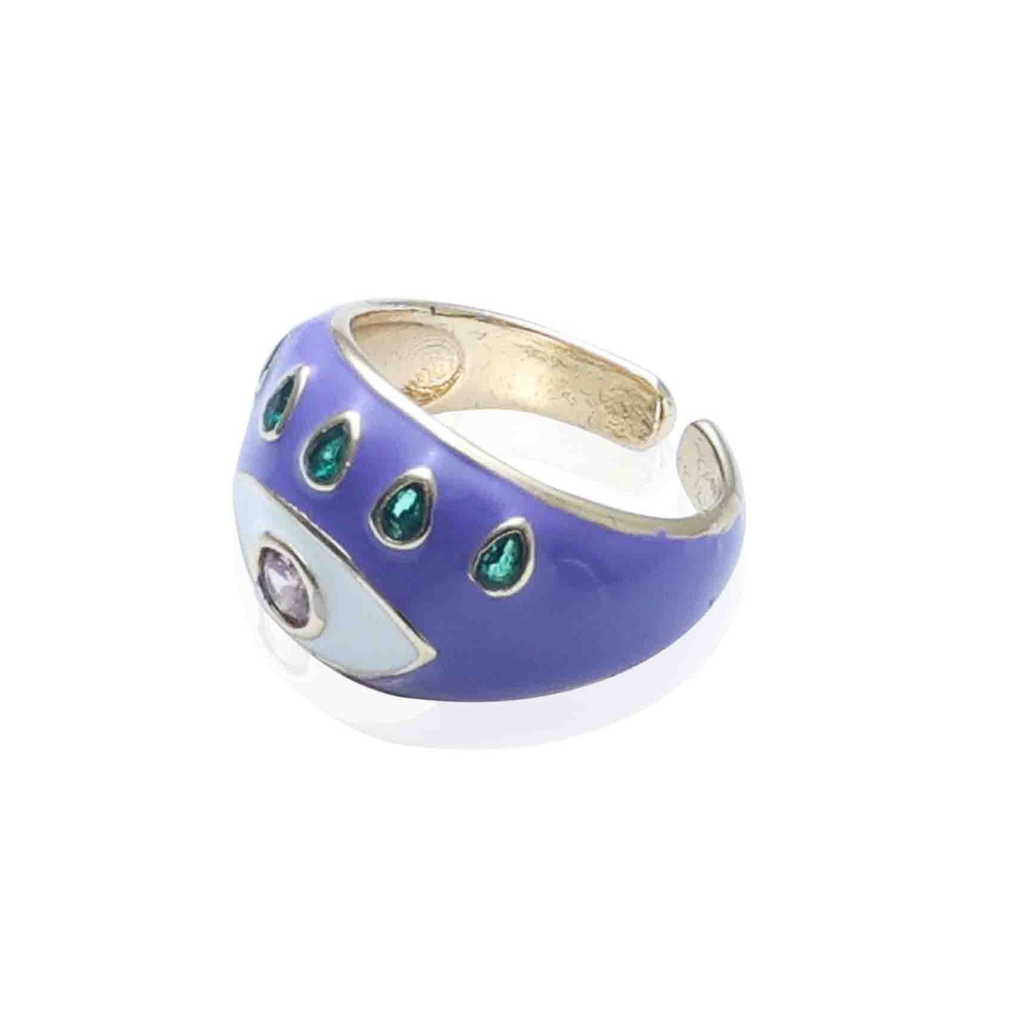 Evil Eye Ring Jewelry | Gold Plated Evil Eye Ring for Women | Artificial Jewellery