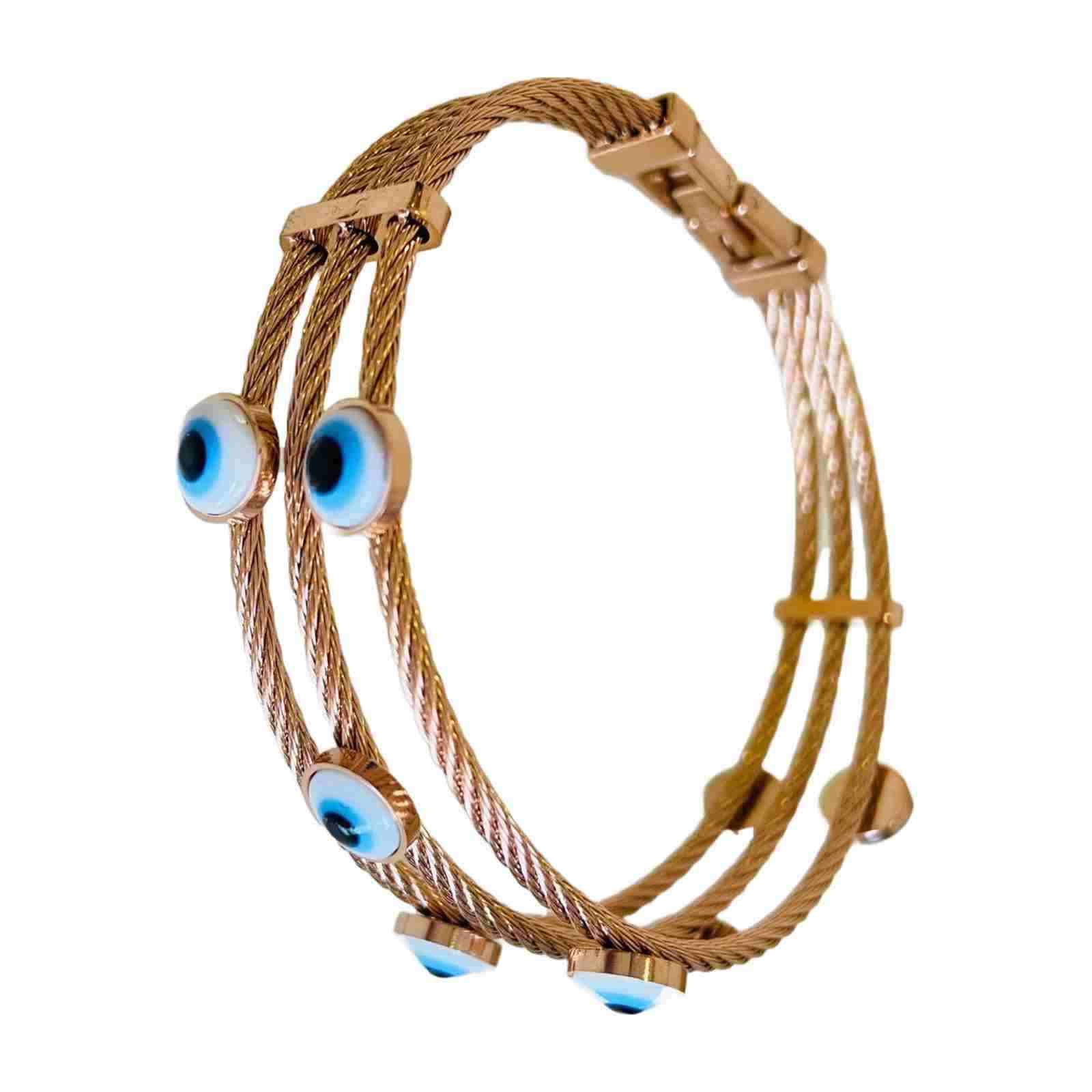 Evil eye Bracelet For Women | Rose Gold Bracelets | Fashion Jewellery | Superior Quality