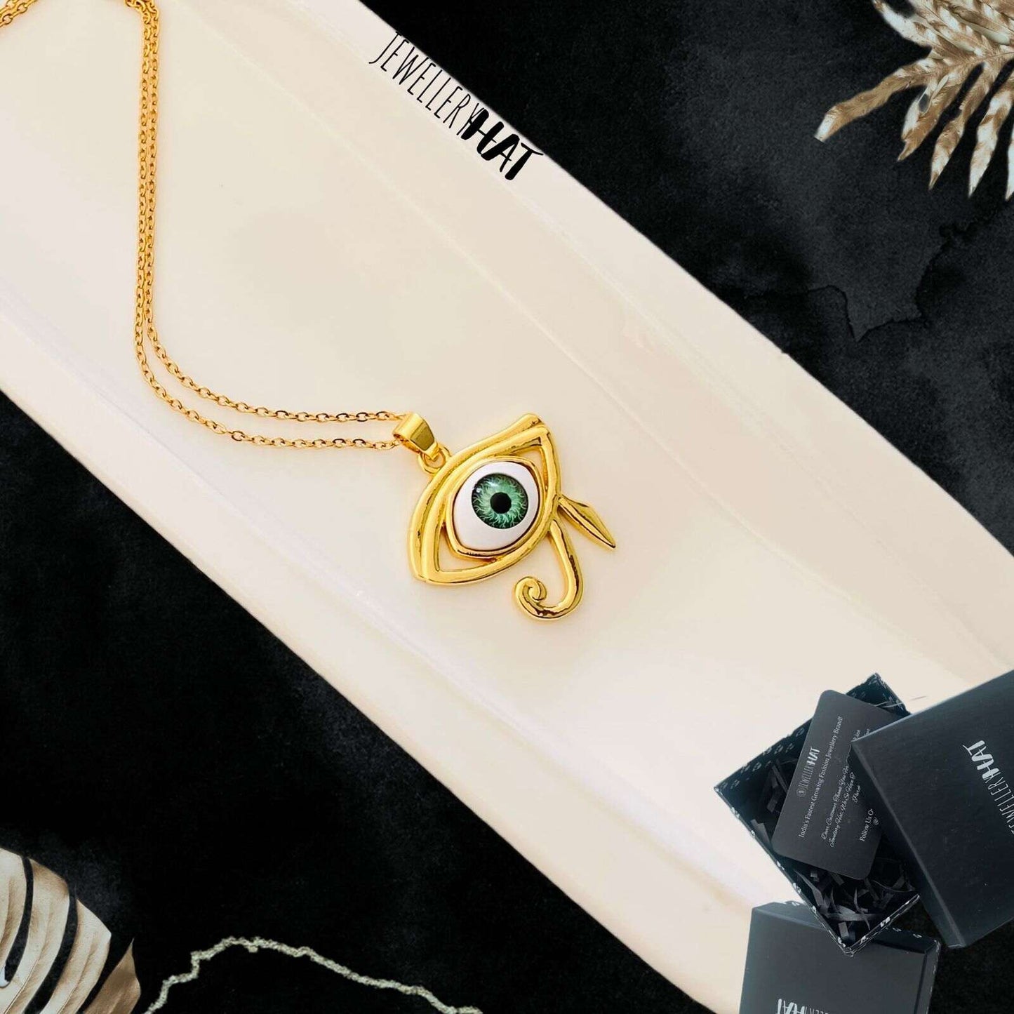 Eye Evil Necklace | 18k Gold Plated Chains | Imitation Jewellery for Women