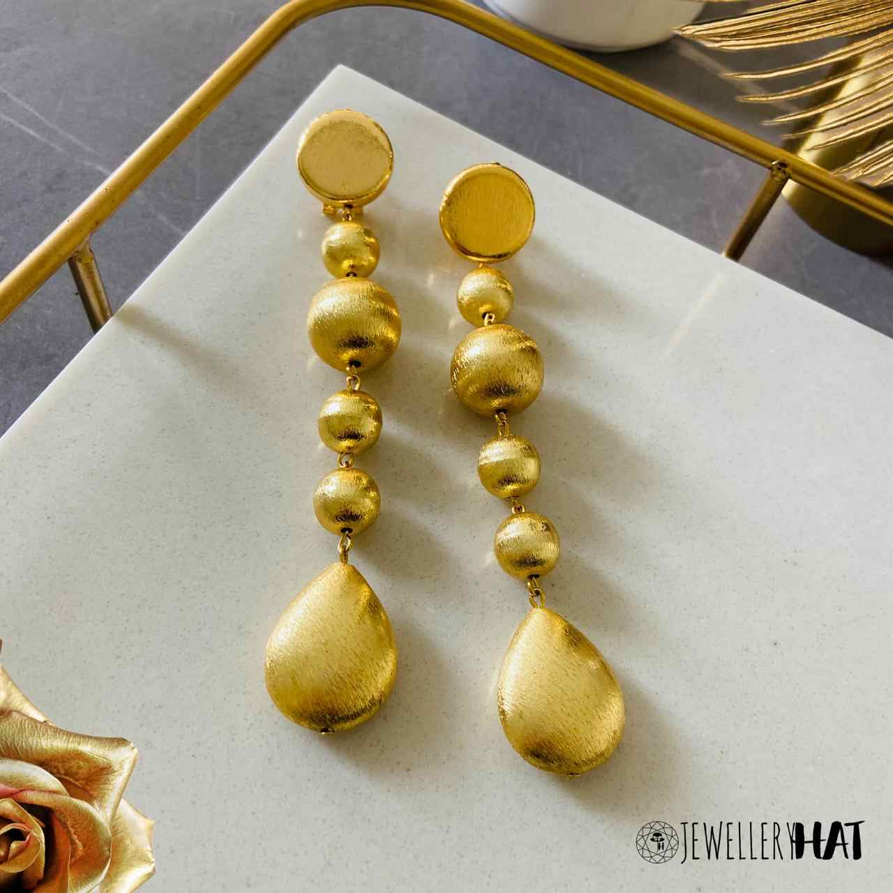 Light Weight Gold Latkan Earrings | Latest Designs - K4 Fashion | Gold  earrings designs, Latest earrings design, Simple gold earrings