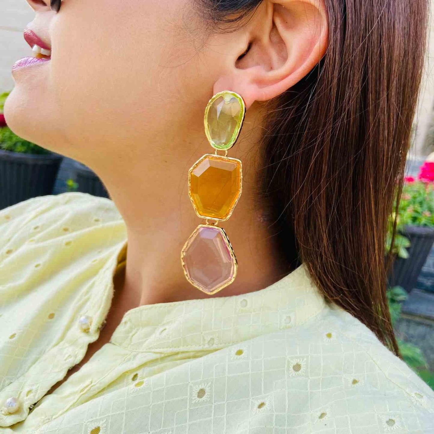 Fancy Long Earrings Design