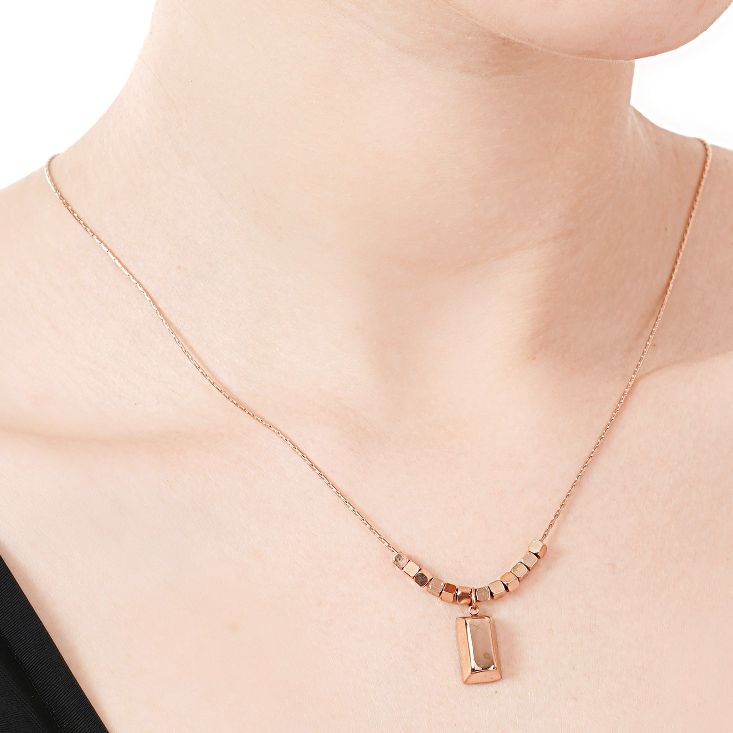 Fancy Necklace | Rose Gold Plated Necklace for Girls | Artificial Jewelry