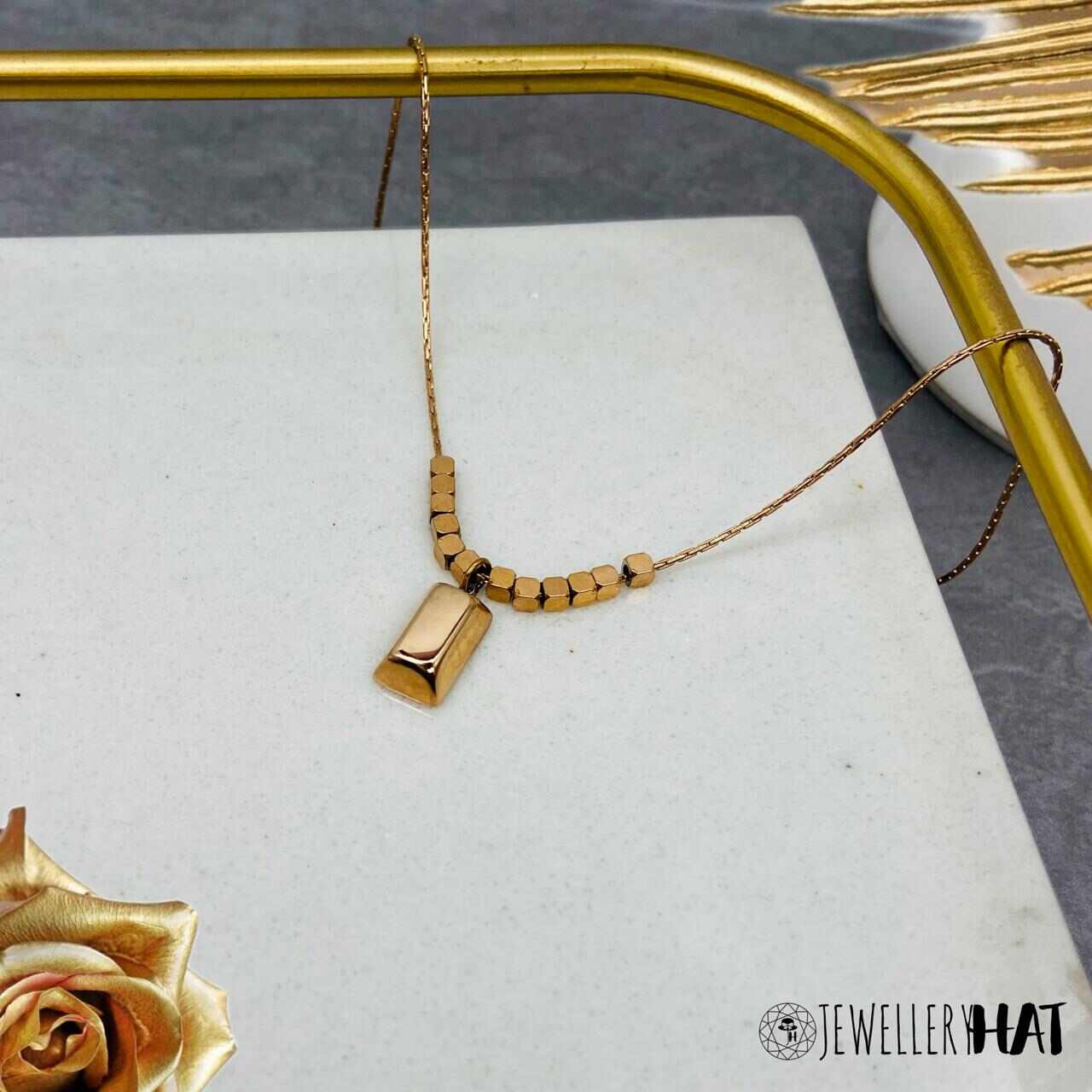 Fancy Necklace | Rose Gold Plated Necklace for Girls | Artificial Jewelry