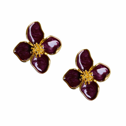 Flower Earrings | Gold Plated Flower Earrings for Women | Artificial Jewellery