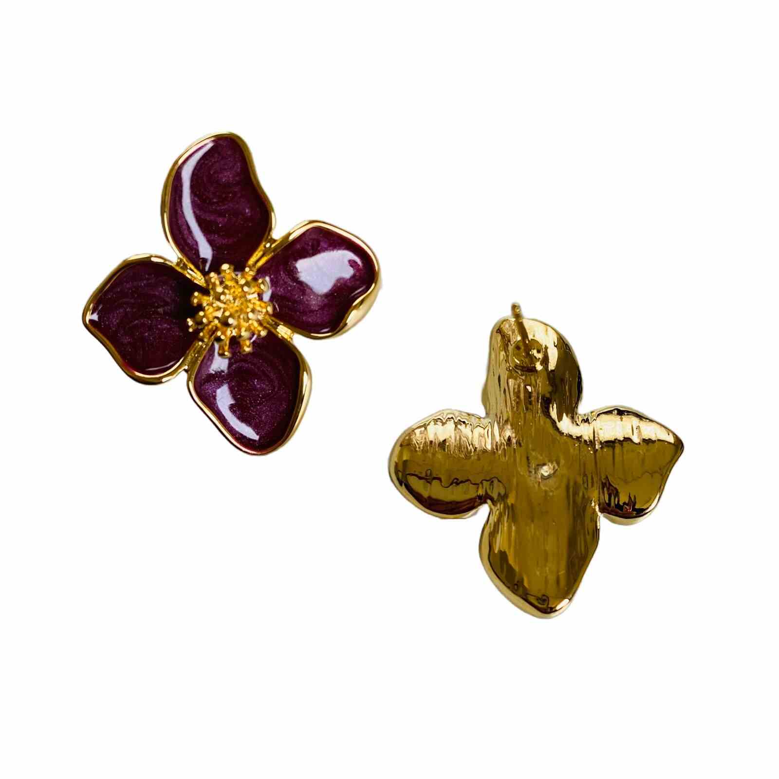 Flower Earrings | Gold Plated Flower Earrings for Women | Artificial Jewellery