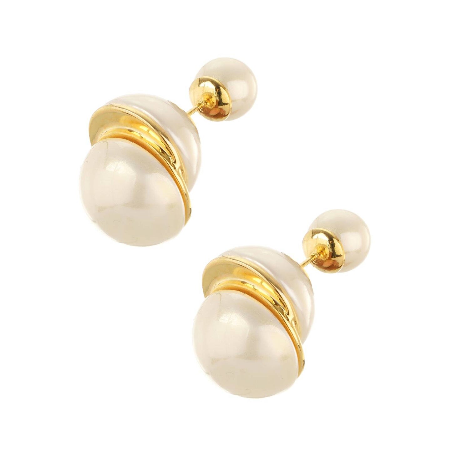 Gold And Pearl Earrings | Artificial Jewellery | Waterproof Earrings | Premium Quality