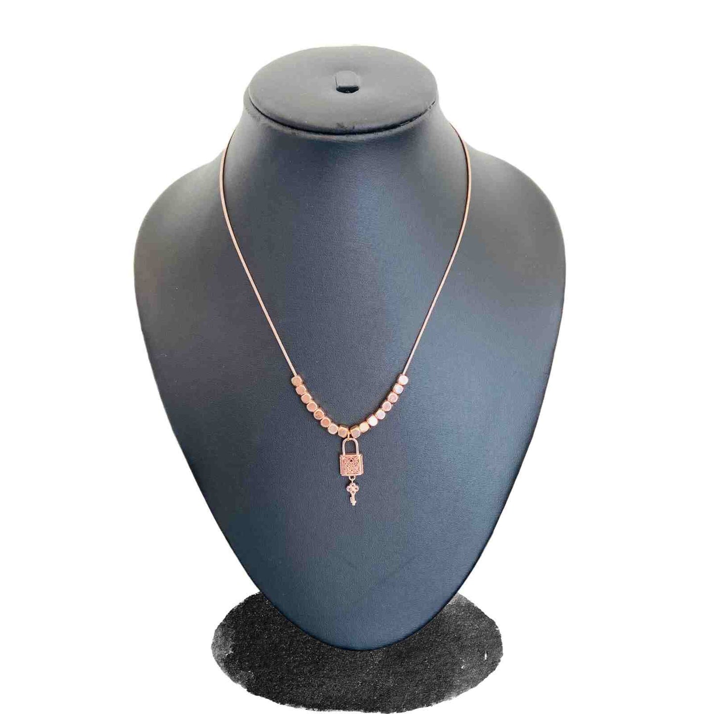 Gold Chain Rose | Rose Gold Plated Necklace for Women | Artificial Jewellery