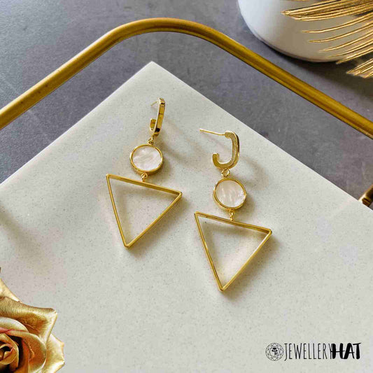 Gold Contemporary Earrings