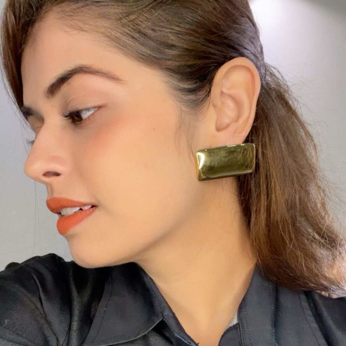 Gold Contemporary Earrings