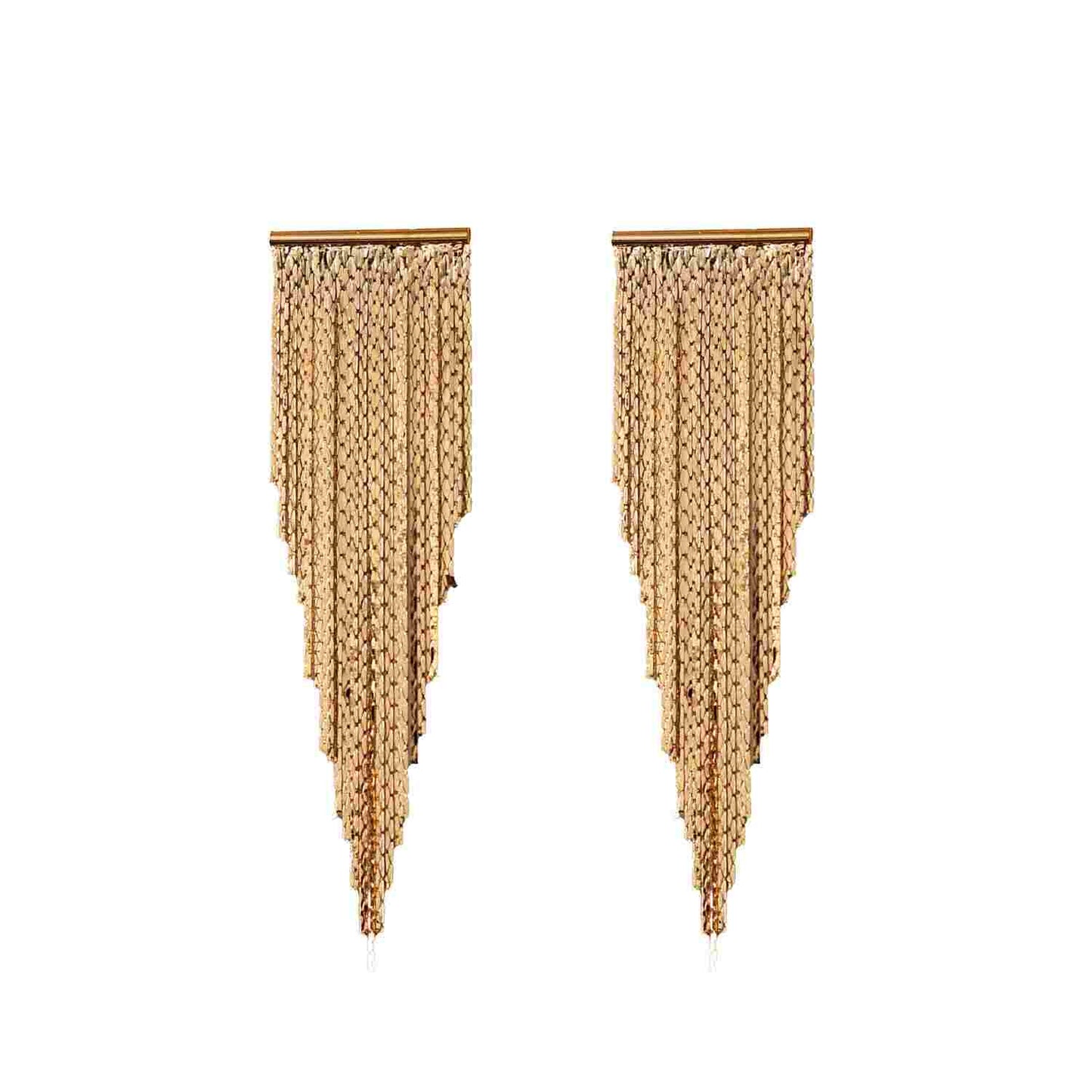 Gold Dangle Earrings | Tassel Earrings for Women | Long Earrings | Imitation Jewelry